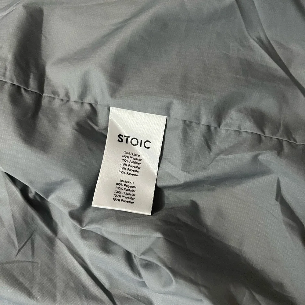 Stoic Mens XL Venture Insulated Jacket  Black and Gray Poly Filled Lightweight
